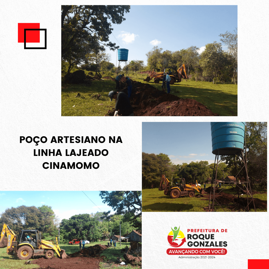POÇO ARTESIANO É ENTREGUE A COMUNIDADE DO LAJEADO CINAMOMO